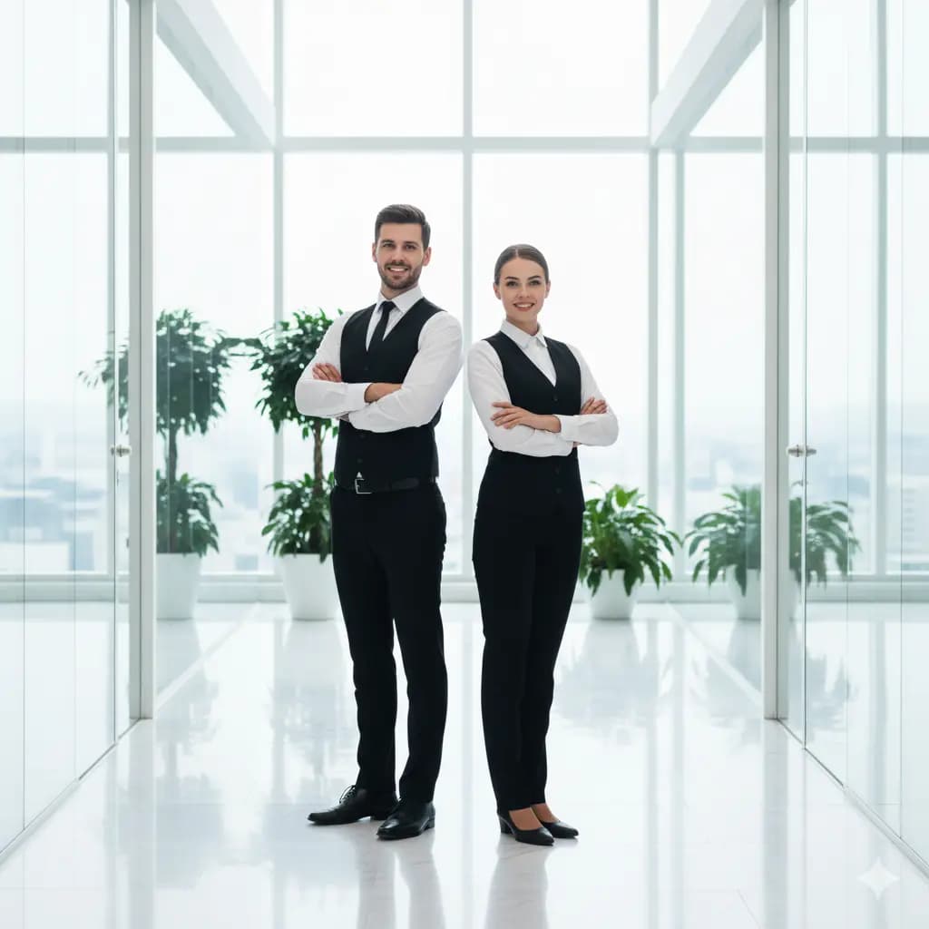 Professional cleaning service in action